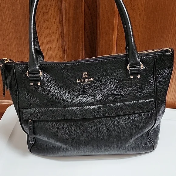 Kate Spade Black Pebbled Leather Shoulder Bag